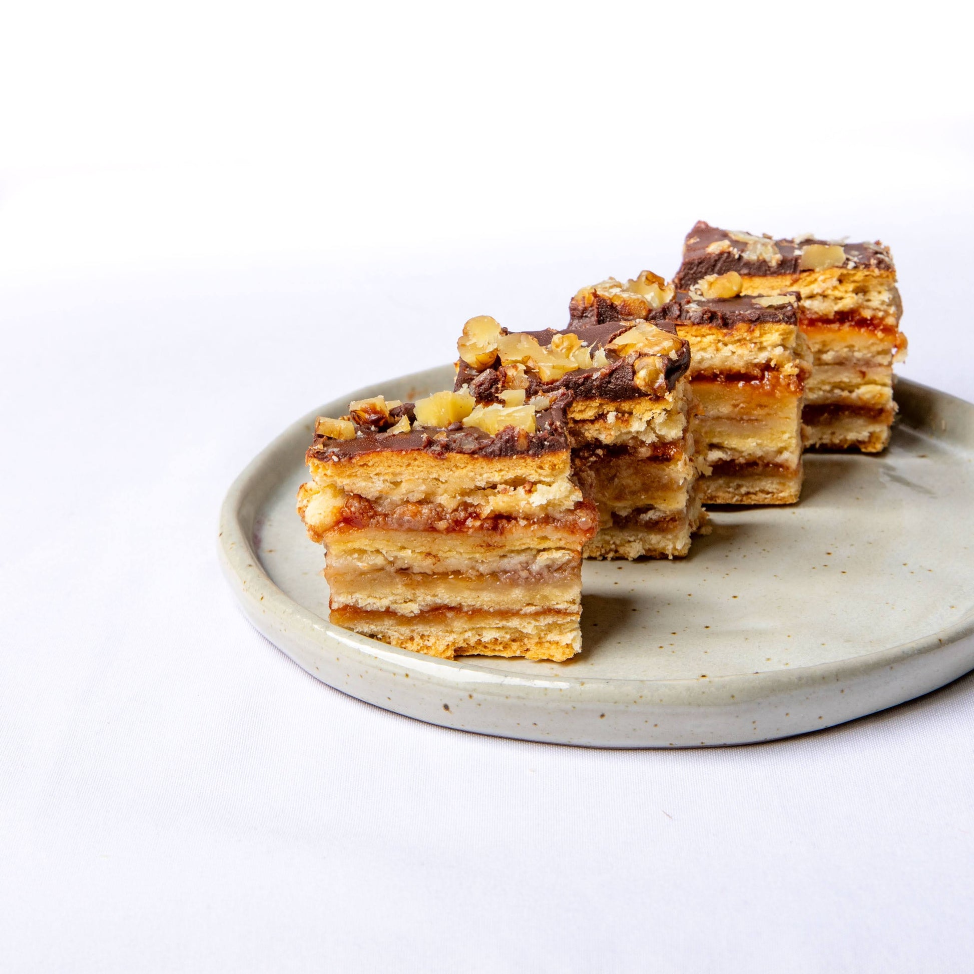 Zarboploške, traditional Balkan dessert with a soft texture.